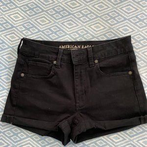 American Eagle Black Denim Shorts